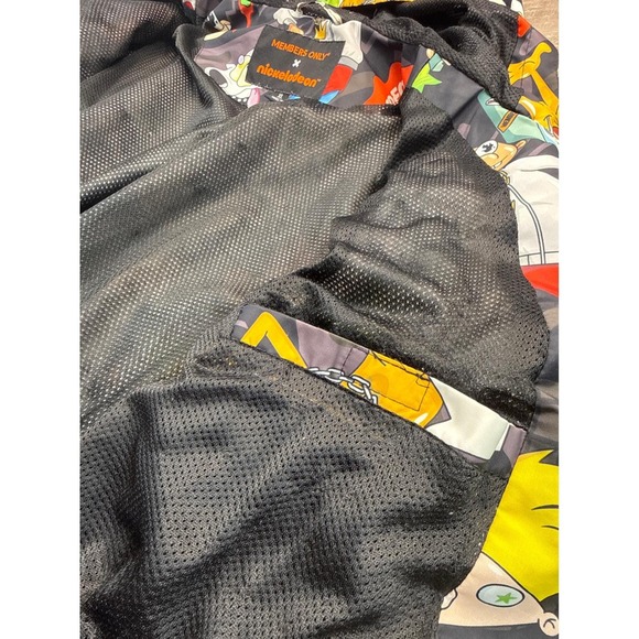 Members Only Nickelodeon Rugrats All Over Print Windbreaker Jacket Mens XL - Picture 8 of 15